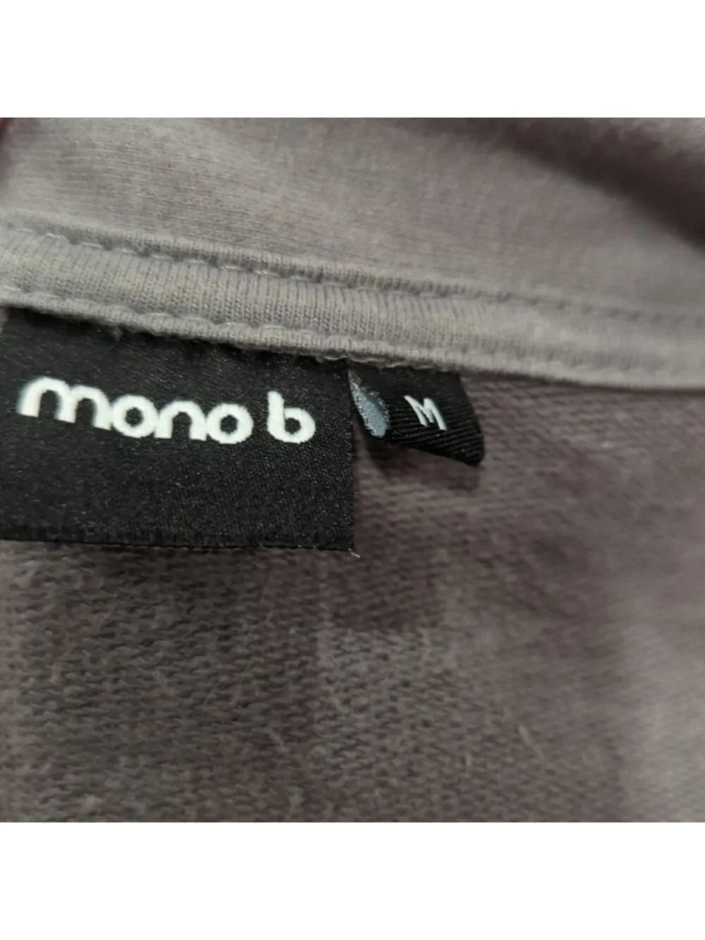 Mono B grey open cardigan with pockets